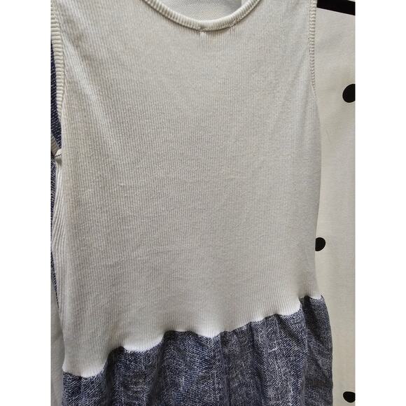 Carry Me Paris 100% linen bubble hem dress pockets small - Picture 8 of 10